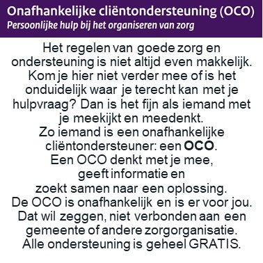 Onafhankelijke Cliënt Ondersteuning OCO