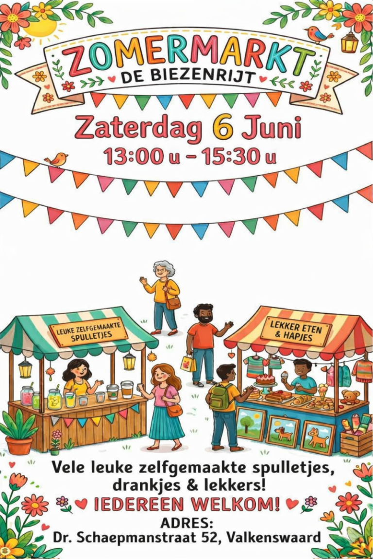 Zomermarkt 6 juni 2026