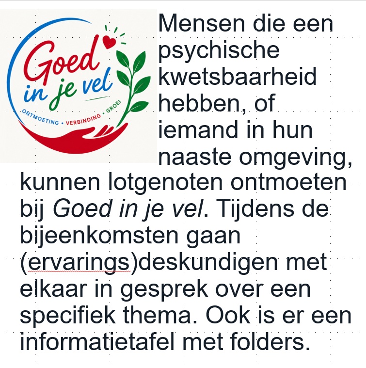 Goed in je vel